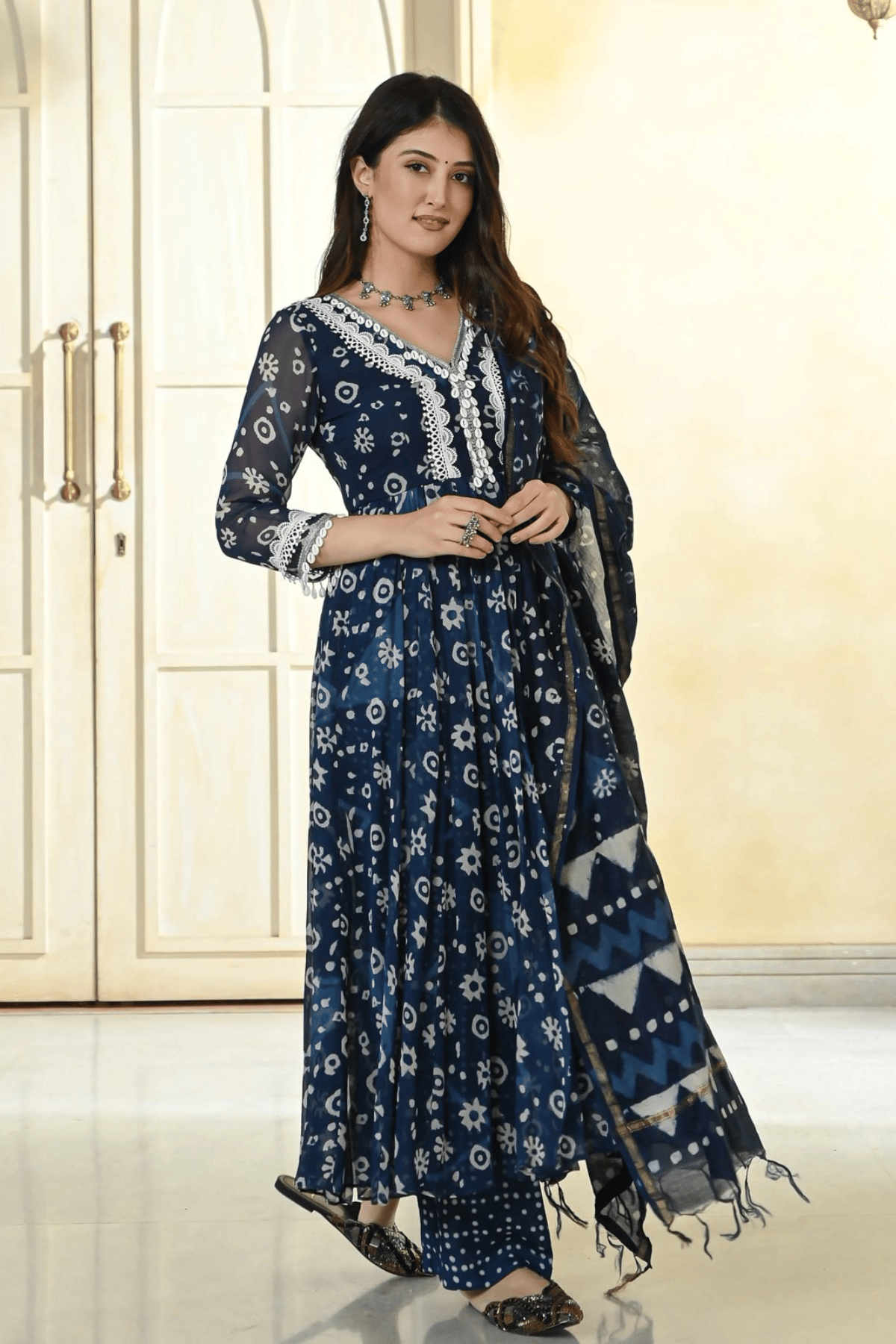 Indigo Cotton Set-S