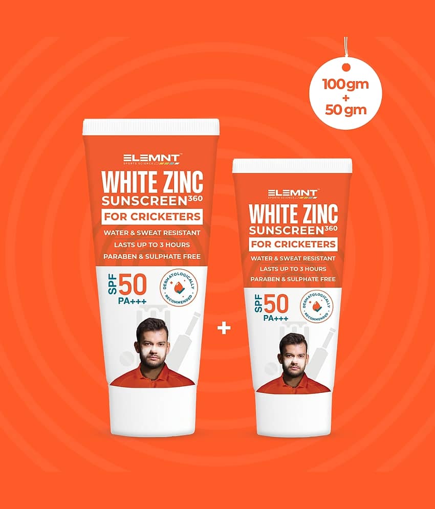 Elemnt Sports Science SPF 50 Sunscreen Cream For All Skin Type ( Pack of 2 )