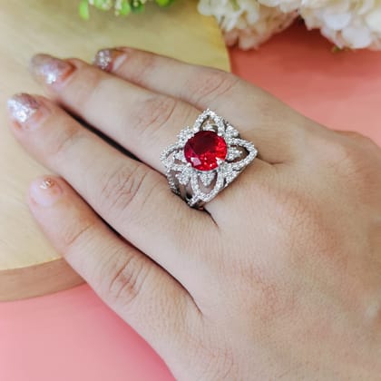 Vs Sterling Silver Cocktail Ring 181 8g-9