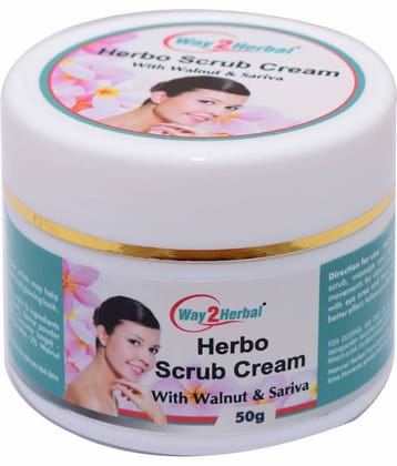 Way2Herbal Herbo Scrub Cream Paste 50 Gm Pack of 1