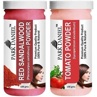 PARK DANIEL Premium Red Sandalwood Powder & Tomato Powder Combo Pack of 2 Jars of 100 gms(200 gms) (200 g)