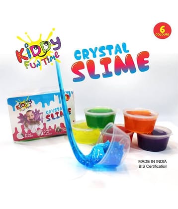 RABBIT Kiddy Crystal Slime Pack of 4  Jelly Putty Toy  200gm Toy for Girls Boys| Slime for Kids| Slime Easy Toy| Contains 2 Assorted  Colors|putty slime|jelly slime|Age3+