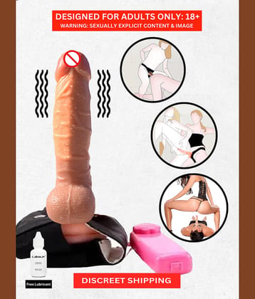 Strap-on Realistic Vibrating Dildo with Remote Wearable Harness 7 Inch Dildo with Belt Female Masturbator Sex Toys for Women Lesbian Couple