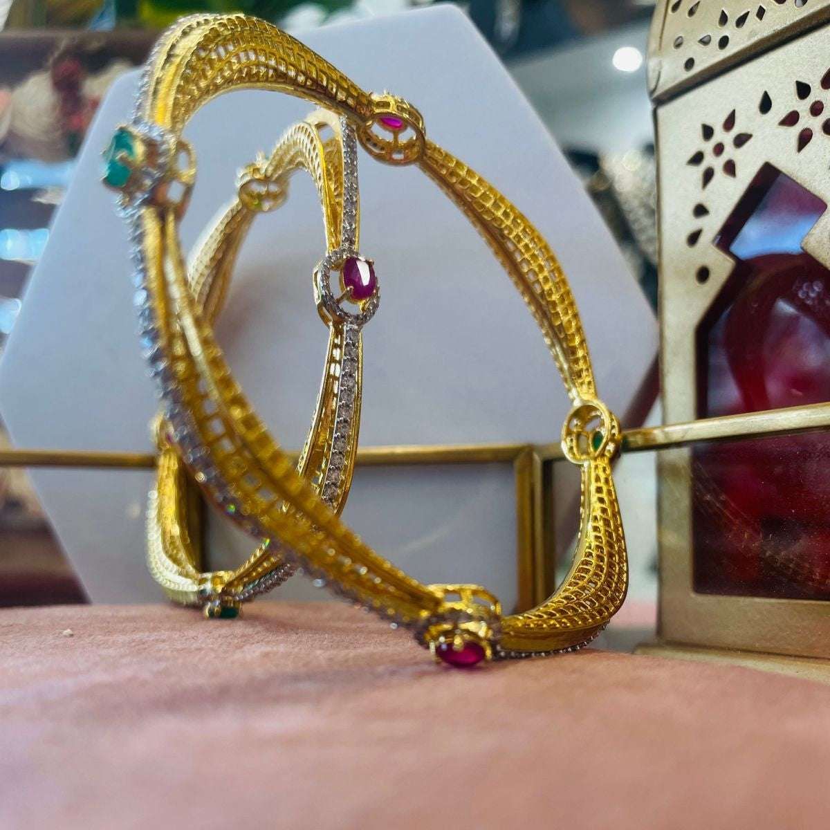 Vs sterling silver bangles 04-2.4 / Golden