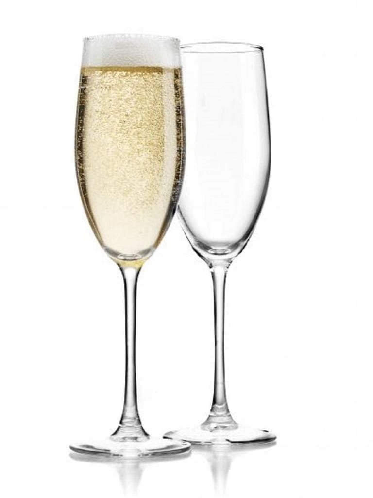 Red Wine Glass Elegant Bar Glassware for Champagne Flute Brandy Glass, Margarita, Whiskey, Cocktails and Mixed Drinks Glasses, Unique Long Champ Glasses (190 ML)