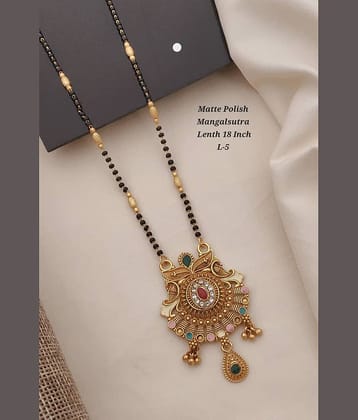Shivay Fashion Golden Mangalsutra ( Pack of 1 )