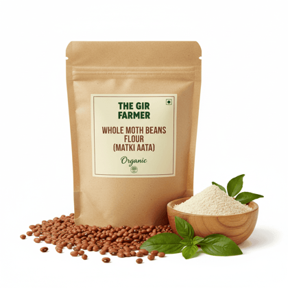 Organic Whole Moth Flour | Low Pressure Ground Healthy & Pure Moth Bean Flour