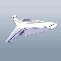 FR HANDLE COVER CHROME LH - Destini 125 - 53209ABS300S
