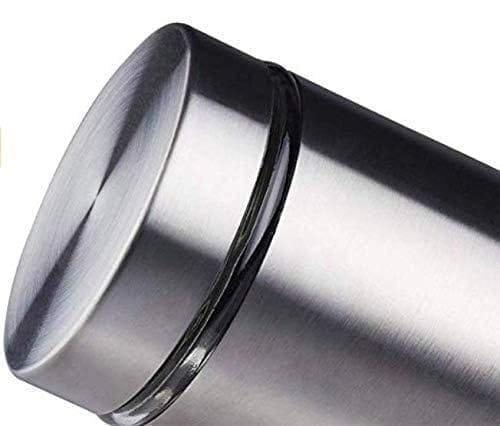 350 ML Pack Of 2 Clear Glass Steel Window Jars Food Spices Canister for Kitchen tools out layer steel food storage jar