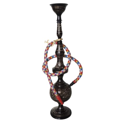 Brass Hookah | Heavy Quality Vintage Decor, Height : 22.4 Inch (FMAS673 F)