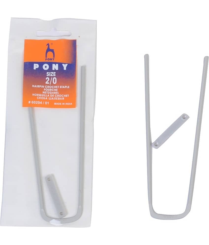 Aluminum Hairpin Crochet Staple - U Pin, Size 2/0, Crochet & Fork lace Loom