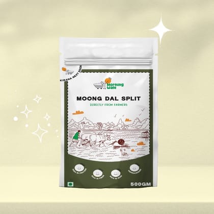 Morning Wale Moong Dal Split / Chilka (450g) | Split Green Gram | Fiber Rich