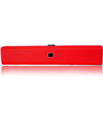 Musify Wireless soundbar 15 W Bluetooth Speaker Bluetooth V 5.2 with USB,SD card Slot,Aux,3D Bass Playback Time 8 hrs Red