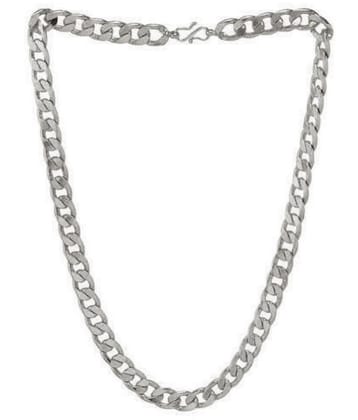 PUJVI - Silver Plated Alloy Chain ( Pack of 1 ) - None