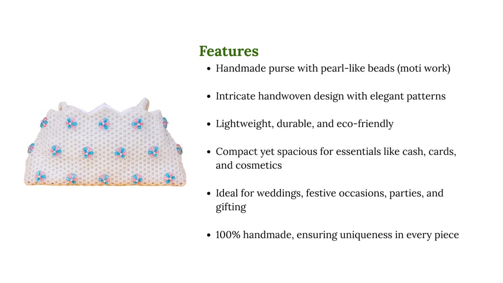 Moti Purse 1 piece each