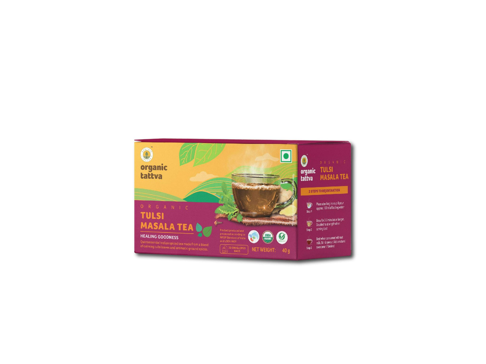 Organic Tulsi Masala Tea (20 teabags) 40g