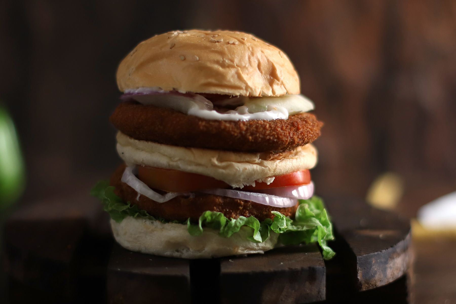 Veggie jumbo burger