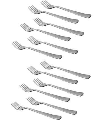 A & H ENTERPRISES - Steel Stainless Steel Table Fork ( Pack of 12 )