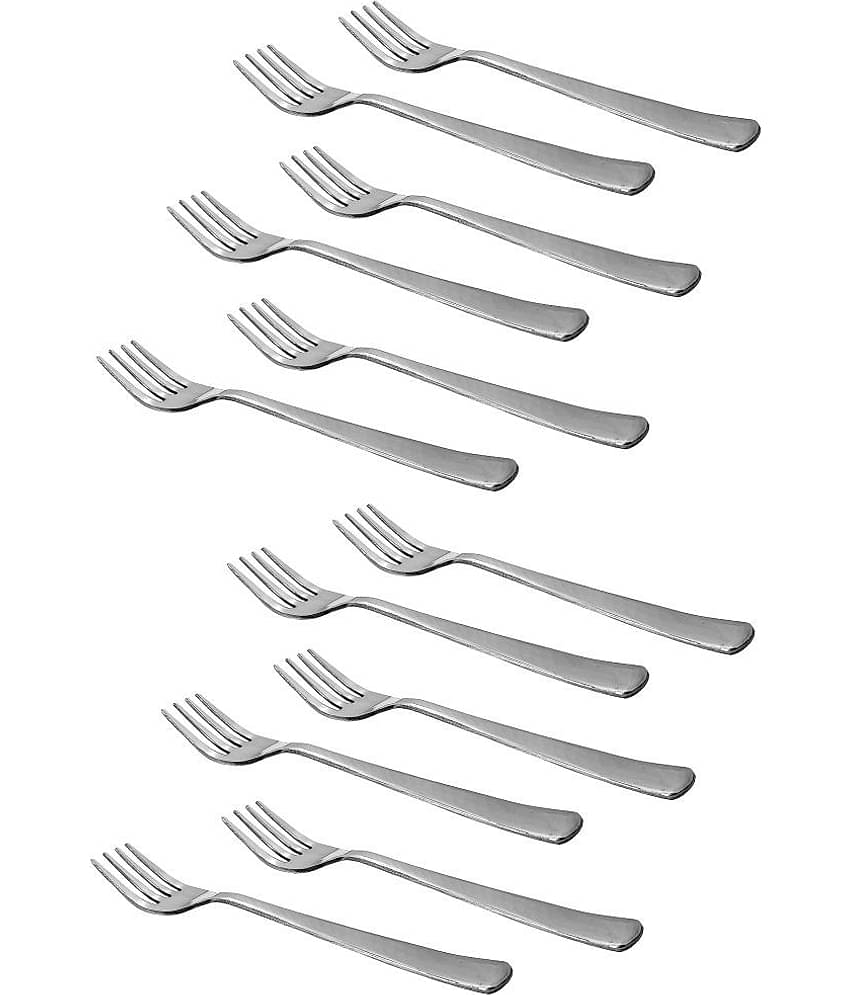 A & H ENTERPRISES - Steel Stainless Steel Table Fork ( Pack of 12 )