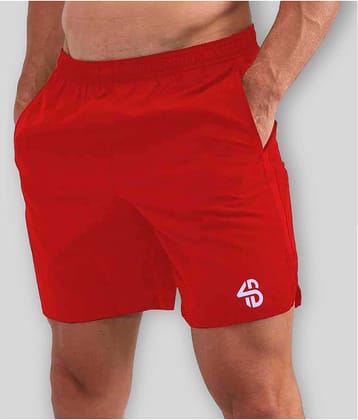 Forbro Red Polyester Men's Shorts ( Pack of 1 )