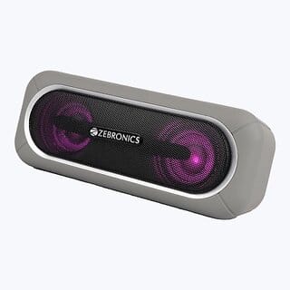ZEBRONICS Zeb-Delight 20 10 W Bluetooth Speaker (Grey, Mono Channel).