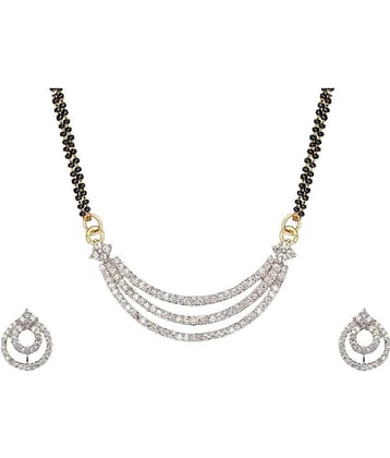 Sunhari Jewels - Silver Mangalsutra Set ( Pack of 1 )