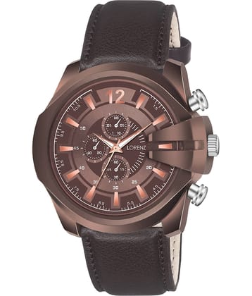 Lorenz Brown Leather Analog Men's Watch
