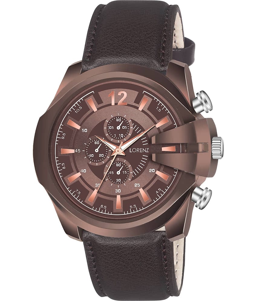 Lorenz Brown Leather Analog Men's Watch