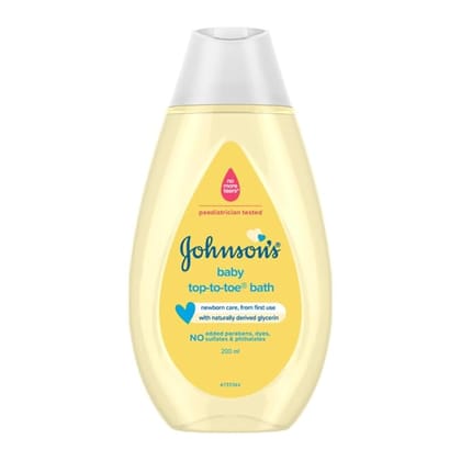 JOHNSONS TOP TO TOE WASH BATH 200ML