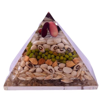 Annapurna Orgone Pyramid for Goddess of Food,Annapurna Devi, Food and Prosperity(KI_095)  by Krishna Impex