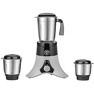 Starly TriGrind 750 Watt Mixer Grinder with 3 Stainless Steel Jars  3 Speed Control  Pulse Function  Heavy Duty Motor  ABS Body Grey