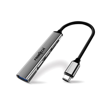 Frontech 4 in 1 Multiport HUB,USB 3.0, 3X USB 2.0,Compact Metal Design, Multi OS Compatible. (NC-0041)
