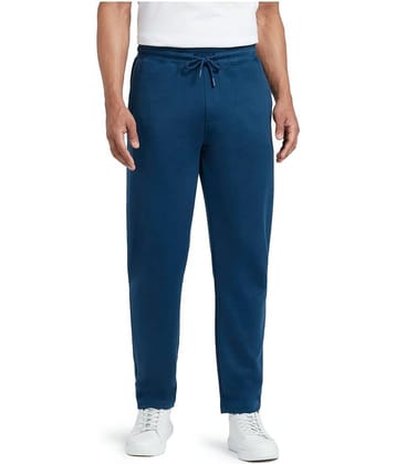 XYXX Blue Cotton Plain Trackpants Single