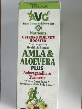 AVG Amla & aloevera plus ashwagandha sugar free health tonic 