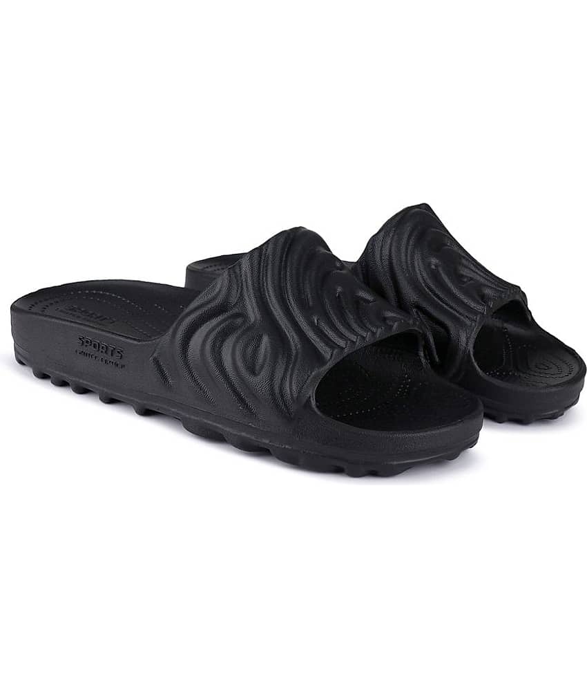 Bersache Black Men's Slide Flip Flop