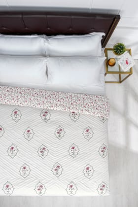 Vandevi Cotton Muslin Quilt-Single - 60 x 90 in / Green / Green
