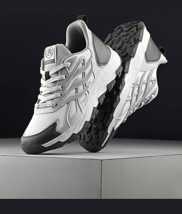 OFF LIMITS ONYX Light Grey Men's Sports Running Shoes