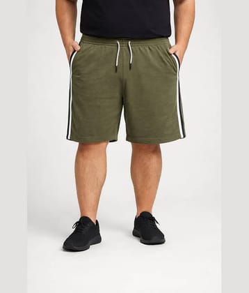 AUSTIVO Green Cotton Blend Men's Shorts ( Pack of 1 )
