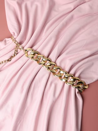 Solid Gold Waist Belt-Belt
