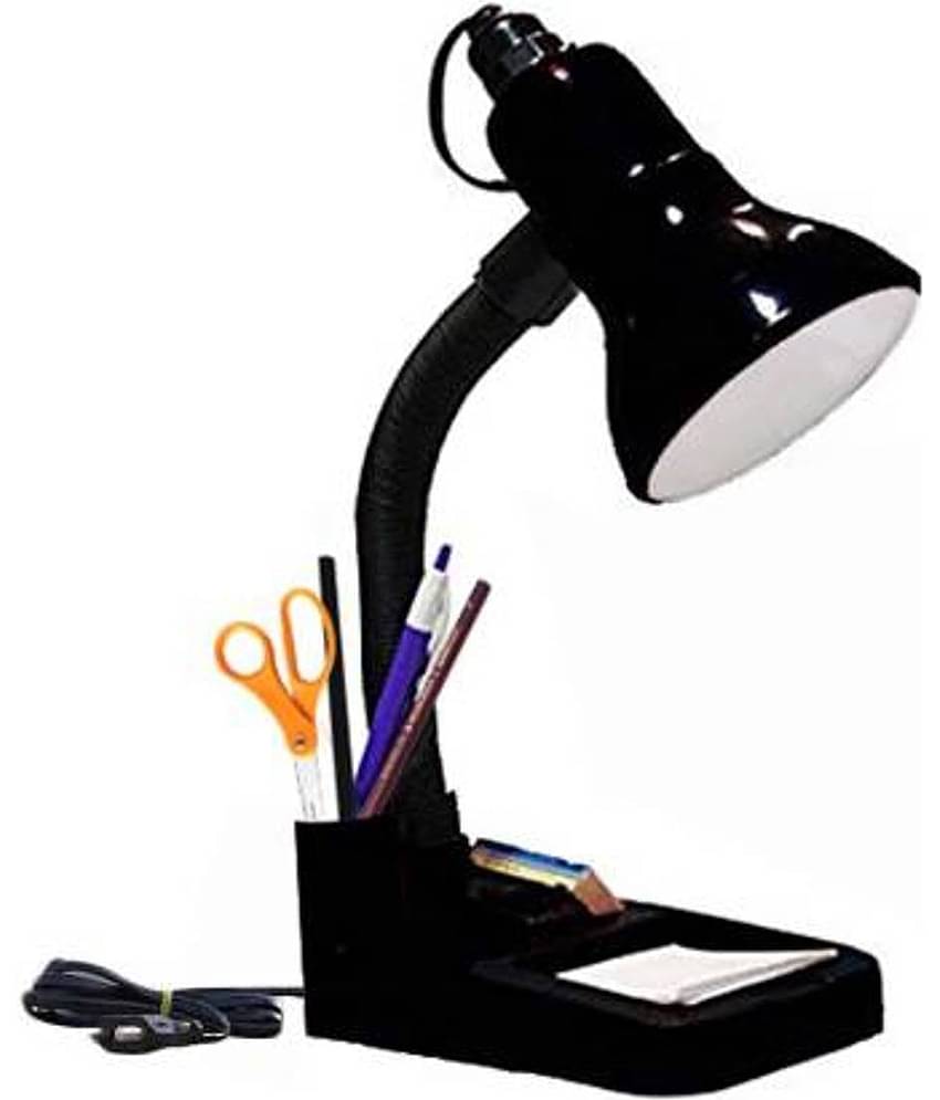 ZESTRUM Black Study Table Lamp ( Pack of 1 )