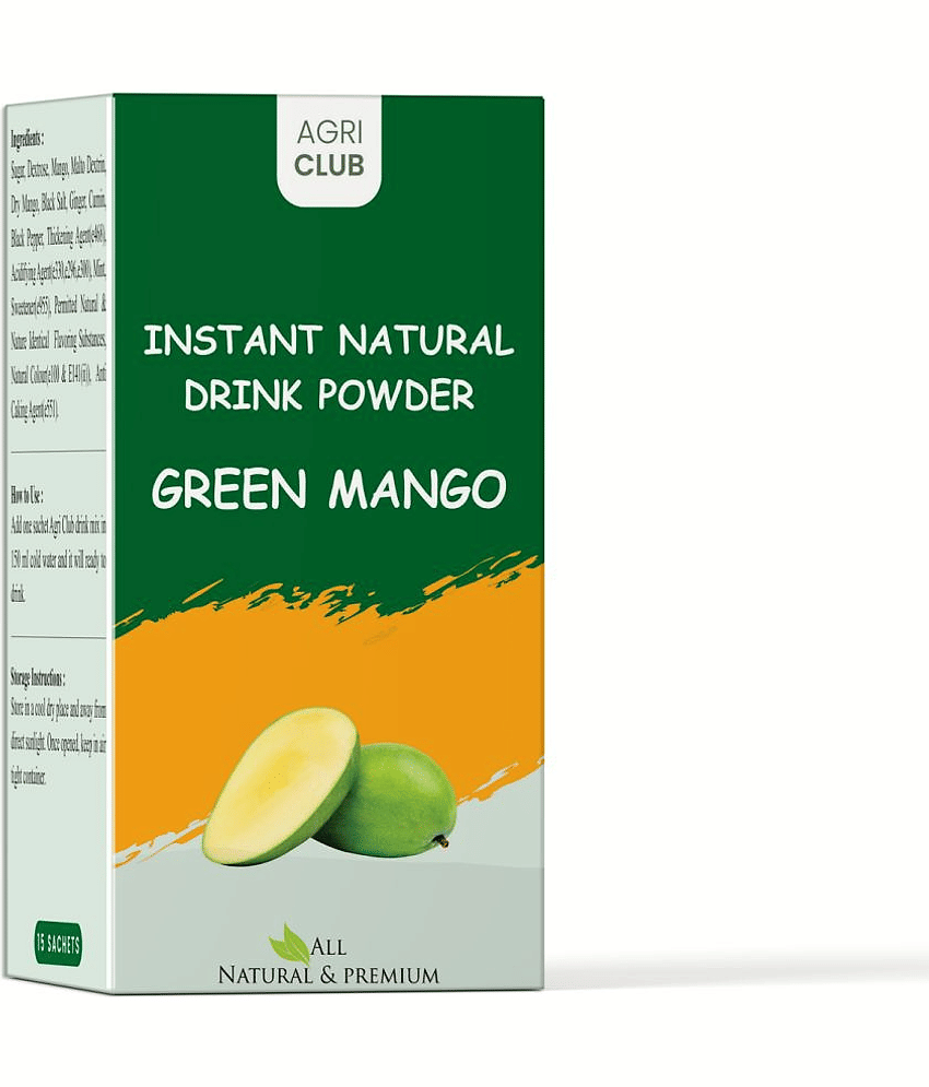 Agri Club Green Mango Drink Powder Instant Mix 15 Sachets 225 gm