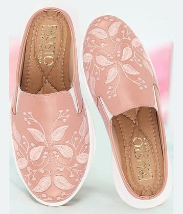 Fausto - Peach Women's Mules Shoes