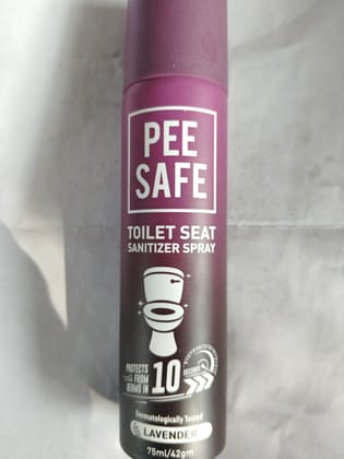 Pee Safe Toilet seat Sanitizer lavender spray Dermatologically tasted 
