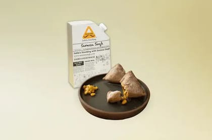 Masala Corn Samosa ( 2pc ) & Chai Flask