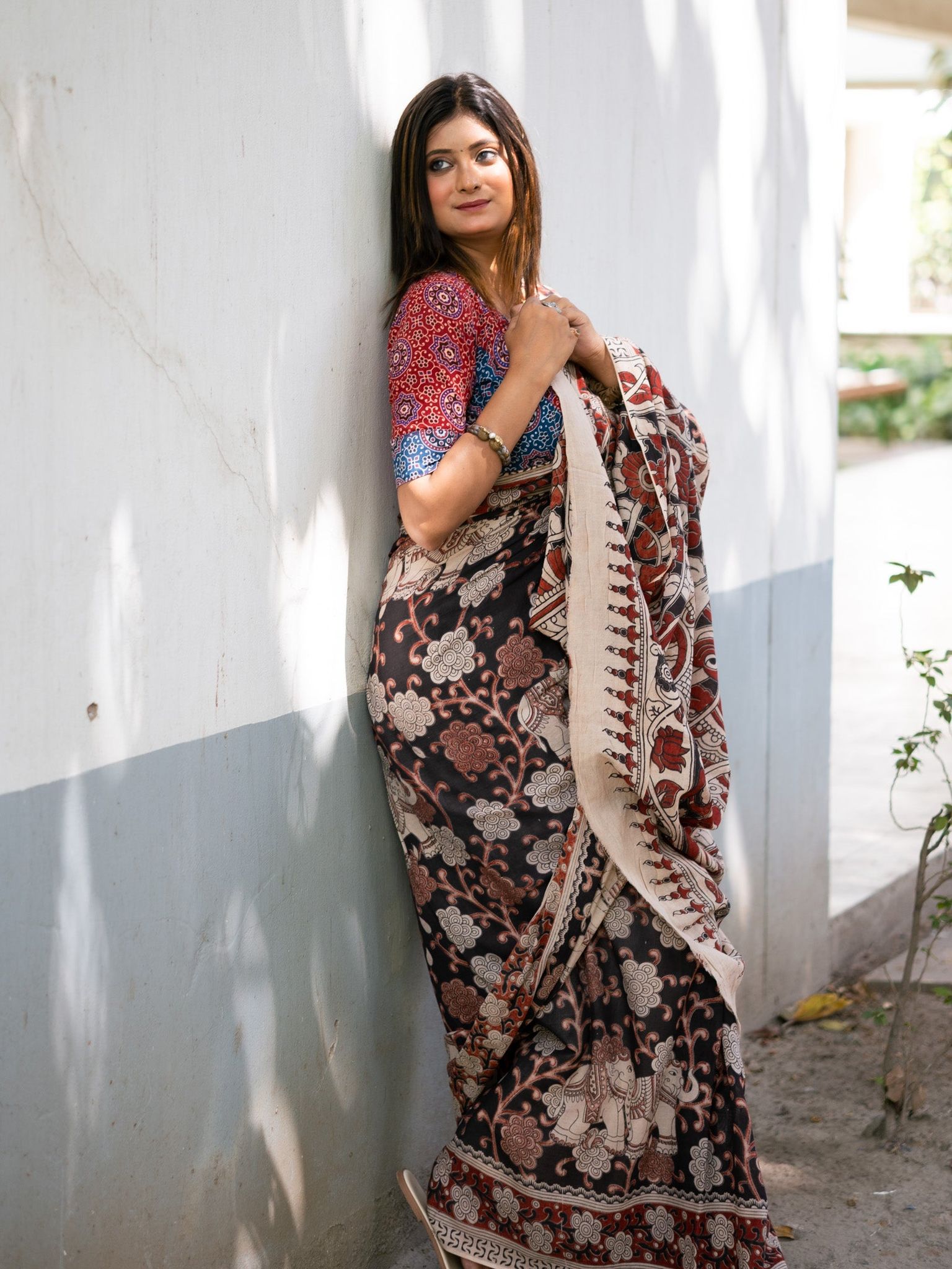 Radha Kalamkari Saree