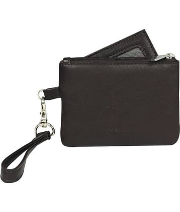 Calfnero Genuine Leather Key Case/Coin Wallet Cum Card Holder