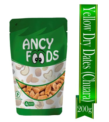 Ancy Peela Chuara 200 Grams  Traditional Yellow Dry Dates | Peela Sukha Khajoor Known For Their Natural Sweetness | Widely Used in Indian Kitchens for Sweets, Kheer, and Health Recipes | Give