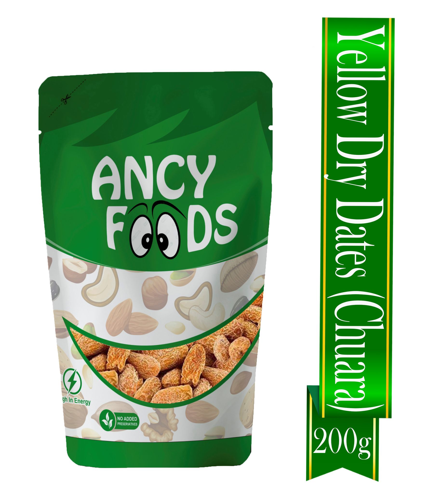 Ancy Peela Chuara 200 Grams  Traditional Yellow Dry Dates | Peela Sukha Khajoor Known For Their Natural Sweetness | Widely Used in Indian Kitchens for Sweets, Kheer, and Health Recipes | Give
