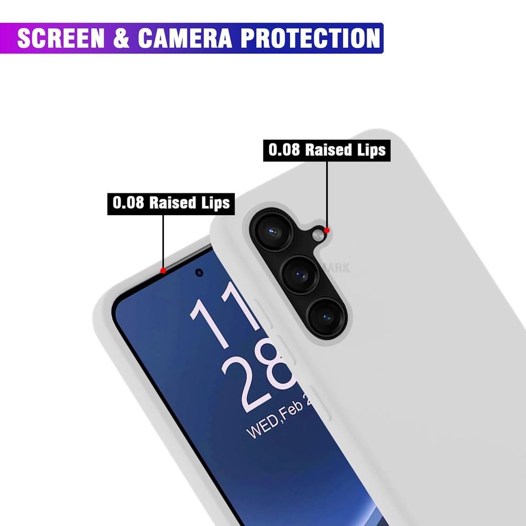 LIRAMARK Liquid Silicone Soft Back Cover Case for Samsung Galaxy S23 FE 5G