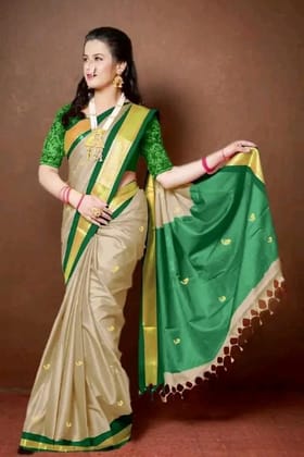 Trending Pathani Kanjivaram Silk Woven Saree